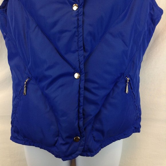 Vintage Blue Goose Down Puffer Vest - Picture 2 of 11